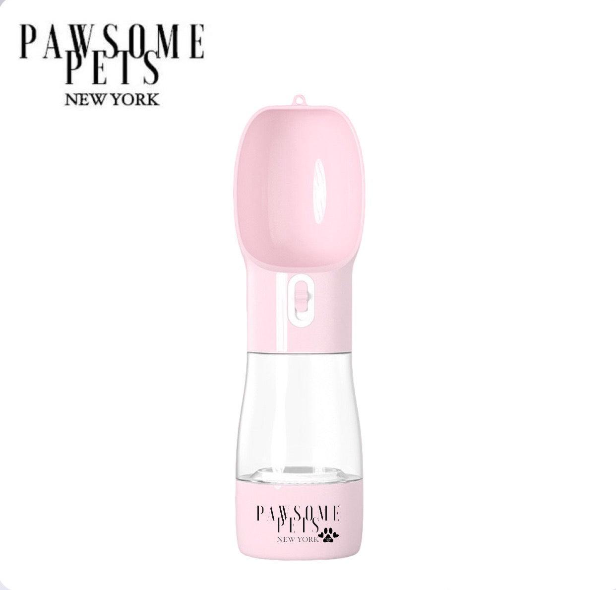 2 IN 1 PORTABLE PET FEEDER - PINK