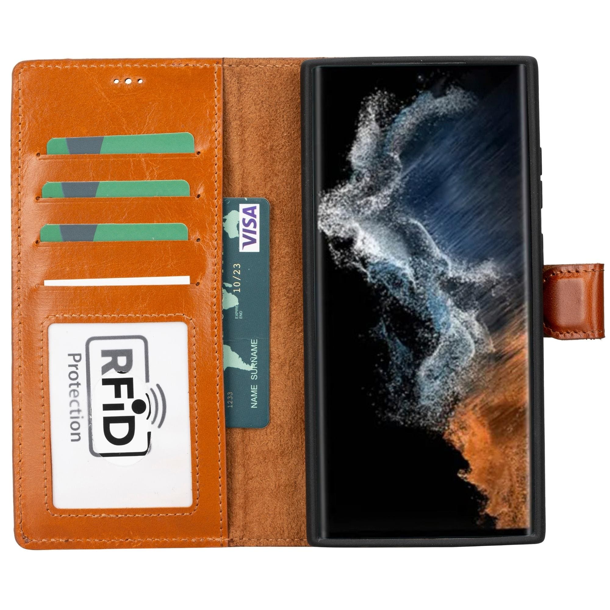 Buffalo Samsung Galaxy S23 Series Detachable Leather Wallet Case